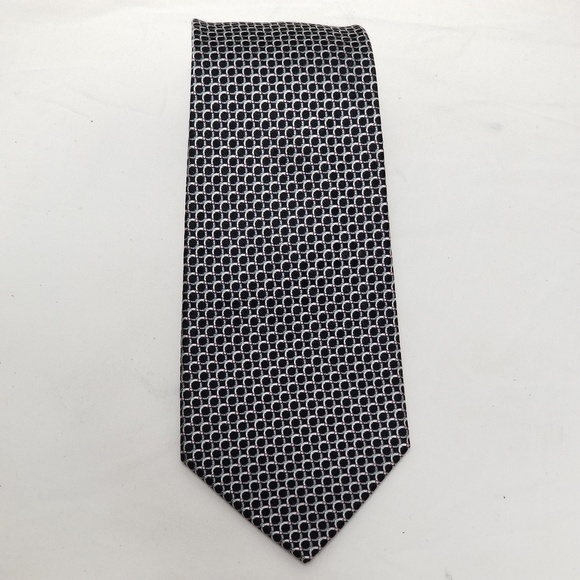 Geoffrey Beene Other - Silk Tie Geoffrey Beene Black Silver Pink